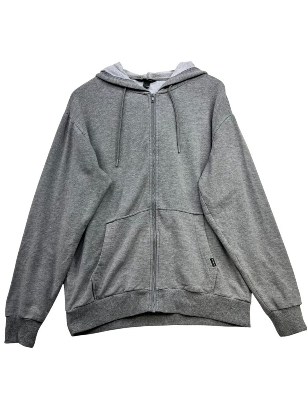 Eddie Bauer Men's Full Zip Fleece Hoodie Long Sleeve Size Medium Heather Gray